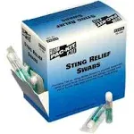 First Aid Only 19-100 Sting Relief Swab, 100 Count