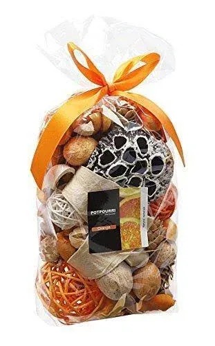 Qingbei Rina Fall Potpourri Bags,Burnt Orange Scented Thanksgiving Potpourri Bowl Filler,Autumn Decorative Dried Flower,Harvest Home Fragrance, Bathroom Decor,9.9 oz