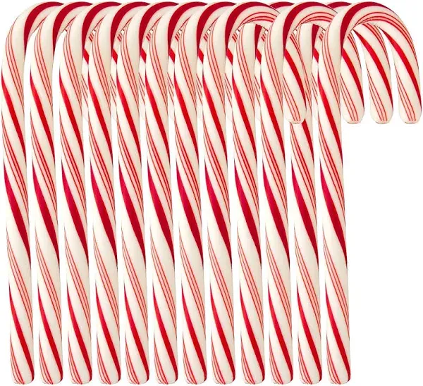 Muchai Innovations Candy Cane Peppermint Flavored 72 Pieces Individually Wrapped Free Creative Idea Booklet