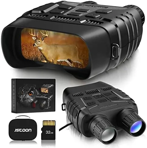 Night Vision Goggles - Digital Infrared Night Vision for Viewing in 100% Darkness-HD 36M Image & Video from 1312ft for Hunting Camping Birds Watching