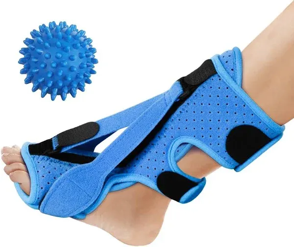 2024 Upgraded Adjustable Plantar Fasciitis Night Splint with Massage Ball