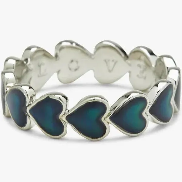 Pura Vida Mood Love Hearts Band Ring (size 4)