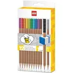 Lego Iconic 12-Pack Colored Pencils with Topper