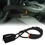 Car Steering Wheel Lock, Seat Belt Lock, Anti-Theft Device, Max 17&#034; Length Black