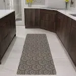 Shape28 Runner Mat Ultra-Thin Kitchen Rug with Non Slip Rubber Backing 60x23, Cappuccino