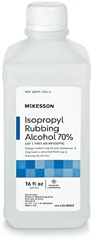 Mckesson Alcohol Isopropyl Rubbing 70% 16 Ounces - Case of 12 - Model 23-D0022