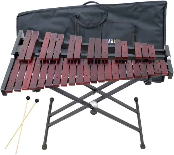 Gearlux 37-Key Wooden Xylophone with Mallets, Adjustable Stand, and Gig Bag