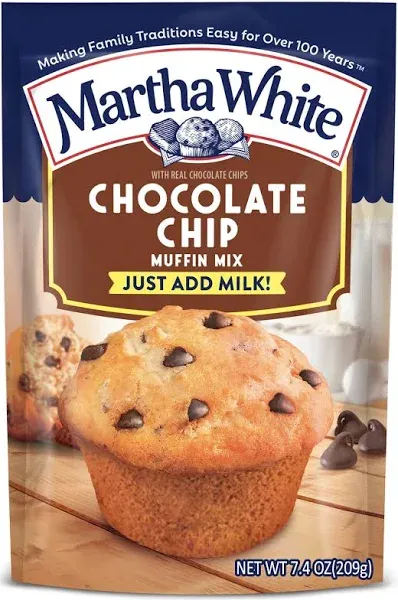 Martha White Chocolate Chip Muffin Mix (7.4 oz)