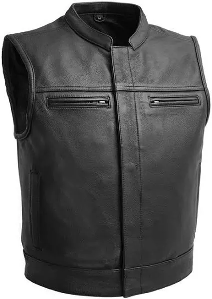 First Manufacturing Lowrider Men's Motorcycle Leather Vest