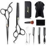 Hair Cutting Scissors Set by Aszwor Hairdressing Shears Kit 12 PCS Professional Haircut Scissors Kit with Hair Cutting Scissors