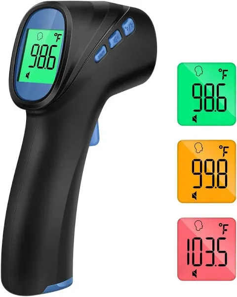 Touchless Thermometer for Adults, Digital Infrared Thermometer with Fever Alarm