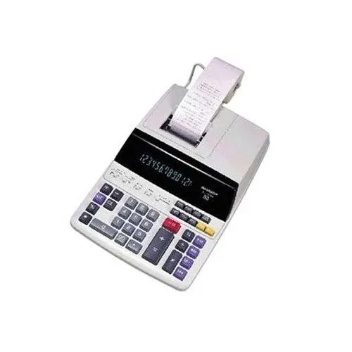 Sharp EL1197PIII Two-Color Printing Desktop Calculator Black/Red Print 4.5