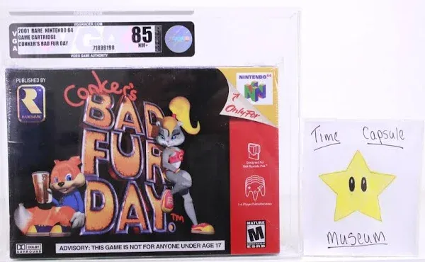 Conker&#039;s Bad Fur Day (Nintendo 64, N64) Authentic Game &amp; TESTED. RARE ITEM!