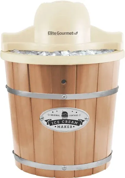 EIM-924L# 4 quart Old Fashioned Electric Ice Cream Maker, Pine Bucket