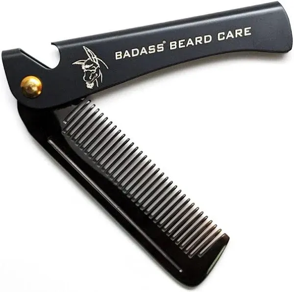 2-in-1 Folding Ox Horn Comb