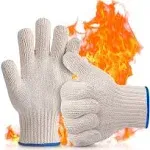 Bogo Brands Oven Gloves Heat Resistant with Fingers - 2 Pair Value Pack - Kitche