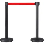 Red Retractable Belt Crowd Control Stanchion/Queu<wbr/>e Line Barrier/Post/R<wbr/>opes/Pole 