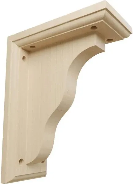 Ekena Millwork BKT03X07X09HARW 3 1/2"W x 7"D x 9"H Hamilton Traditional Bracket