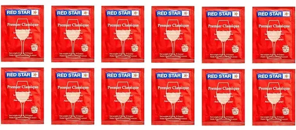 Red Star Premier Classique Wine Yeast Pack of 10