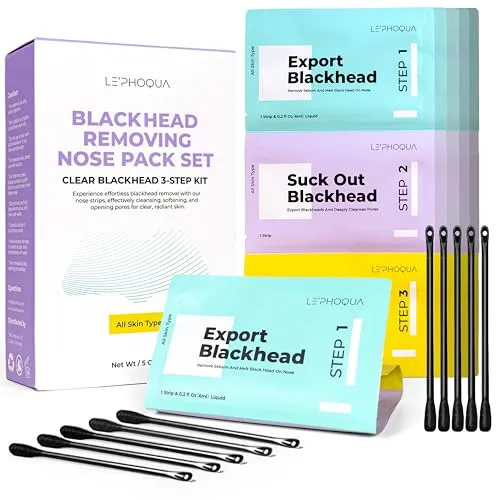 Blackhead Remover Strips, Nose Strips Blackhead Remover, Nose Pore Strips, Bl...