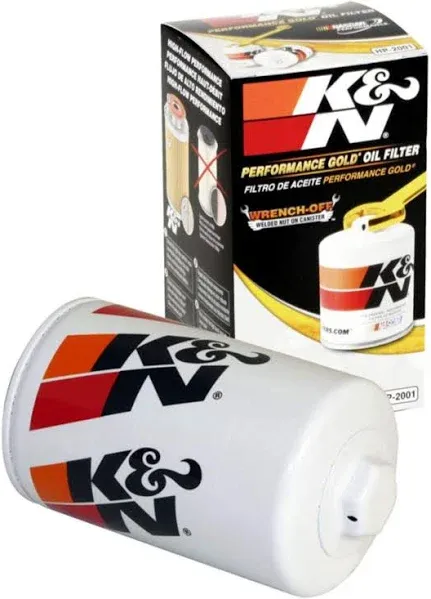 K&N Premium Oil Filter: Protects your Engine: Compatible with Select CHEVROLET/GMC/CADILLAC/BUICK Vehicle Models (See Product Description for Full List of Compatible Vehicles), HP-2001