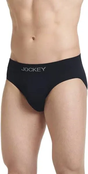 Jockey Men FormFit Lightweight Seamfree Bikini S Black