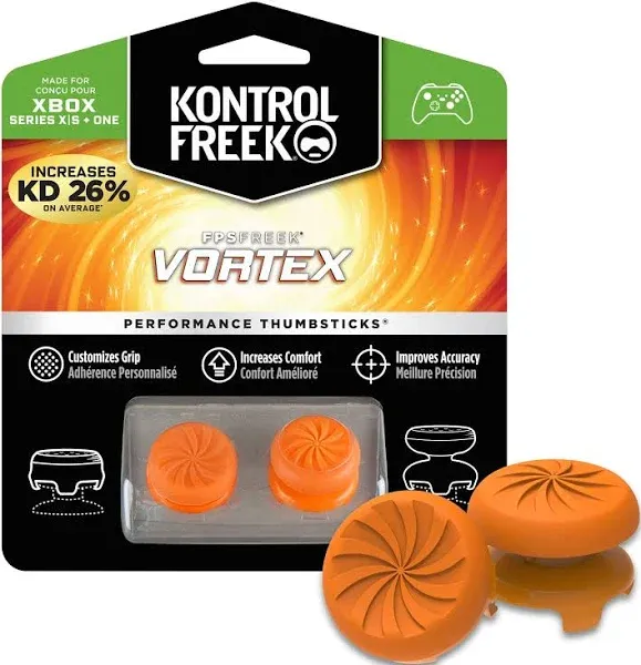 KontrolFreek Orange Vortex PS5 Performance Thumbsticks Analog Sticks Caps PS4  | eBay