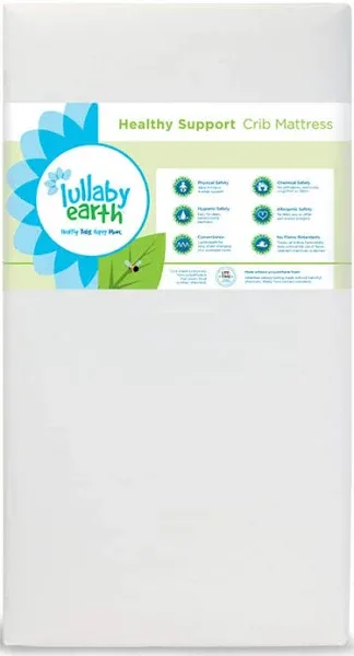 Lullaby Earth Baby Crib Mattress - Lightweight Infant & Toddler Mattress - Waterproof Baby Bed Mattress for Crib - Non-Toxic Mattress for Baby and Toddler Bed - 52" x 28”