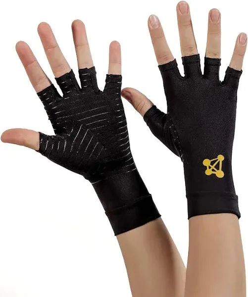 Fingerless Compression Gloves – Copper Infused Designed to Support your hands...