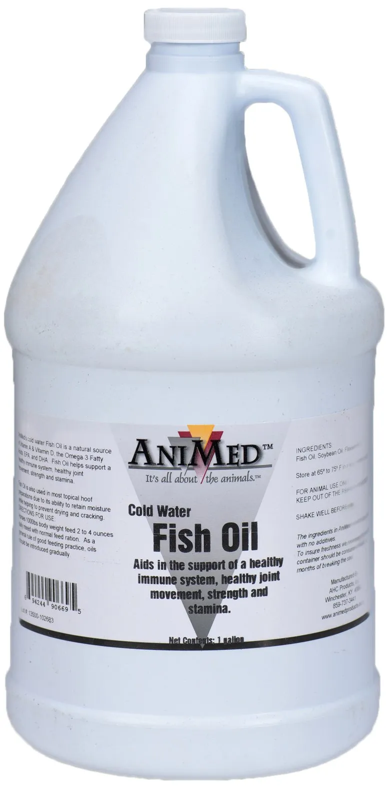 AniMed Fish Oil Cold Water Fish Oil for Horses, 1-Gallon