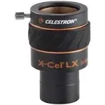 Celestron X-Cel LX 2x Barlow Lens 1.25in