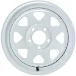 Ecustomrim Trailer Wheel Rim 15x5 5-4.5 White Spoke 1870 lb.