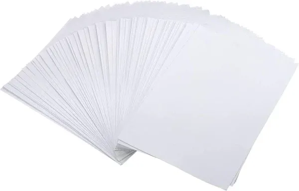 100Sheets Newbested White Watercolor Paper Cold Press Cut Bulk Pack for Beginnin