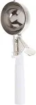 Winco Ice Cream Disher with White Handle, Size 6