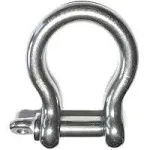 Stainless Steel 316 Forged Bow Shackle 1/2&#034; (12mm) Marine Grade