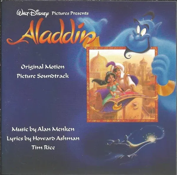 Aladdin Original Soundtrack Alan Menken CD March 2001 Walt Disney