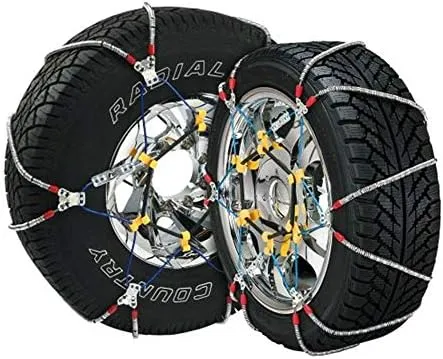 Super Z 6 Compact Cable Tire Snow Chain Set for Cars, Trucks, &amp; SUVs (Open Box)