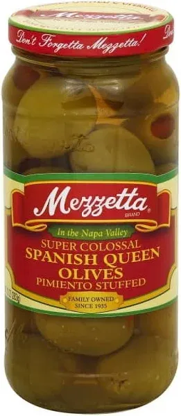 Mezzetta Super Colossal Spanish Queen Olives Stuffed