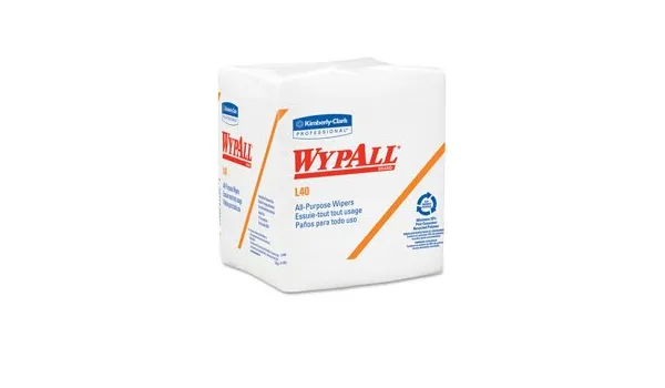 WypAll 5776 L40 1/4 Fold 12.5 in. x 12 in. Wiper - Blue (56/Box, 12 Boxes/Carton)