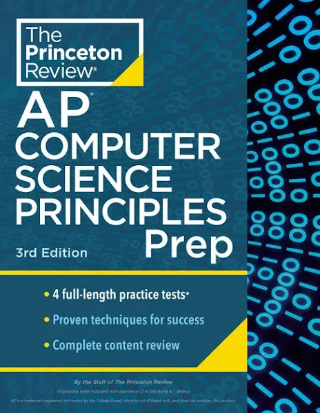 Princeton Review AP Computer Science Principles Prep, 2024