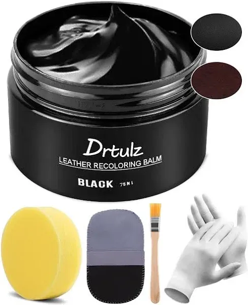 Black Leather Recoloring Balm, Leather Color Restorer Conditioner, Leather Re...