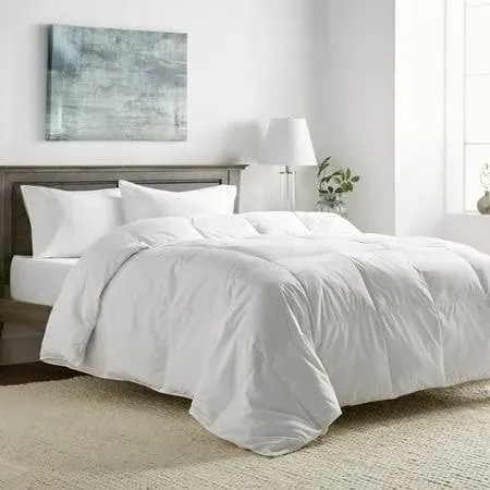 Blue Ridge Home Fashions All Cotton Supreme Natural Down Fiber Blend Comforter