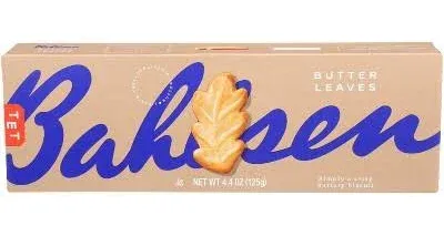 Bahlsen Butter Leaves (12 boxes) - Delicate Butter Biscuits with hints of California Almonds - 4.4 oz boxes