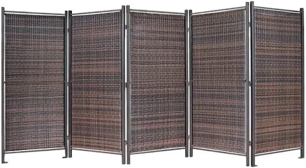 Versare Folding Outdoor Wicker Partition 6 9091730406