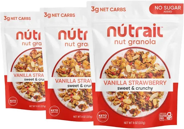 Nutrail Vanilla Strawberry Nut Granola