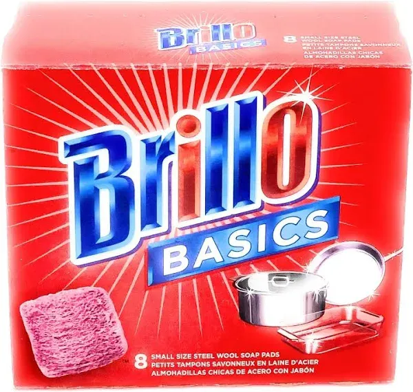 Brillo Basics 8 Small Steel Wool Soap Pads