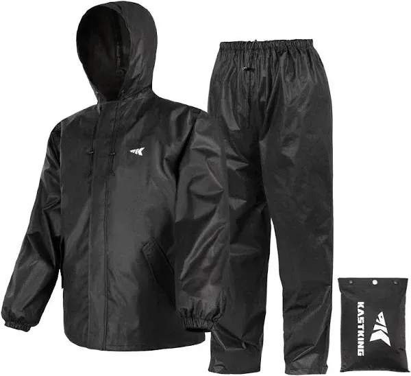 KastKing AquaLite Rain Suit, Waterproof Breathable Lightweight Rainwea