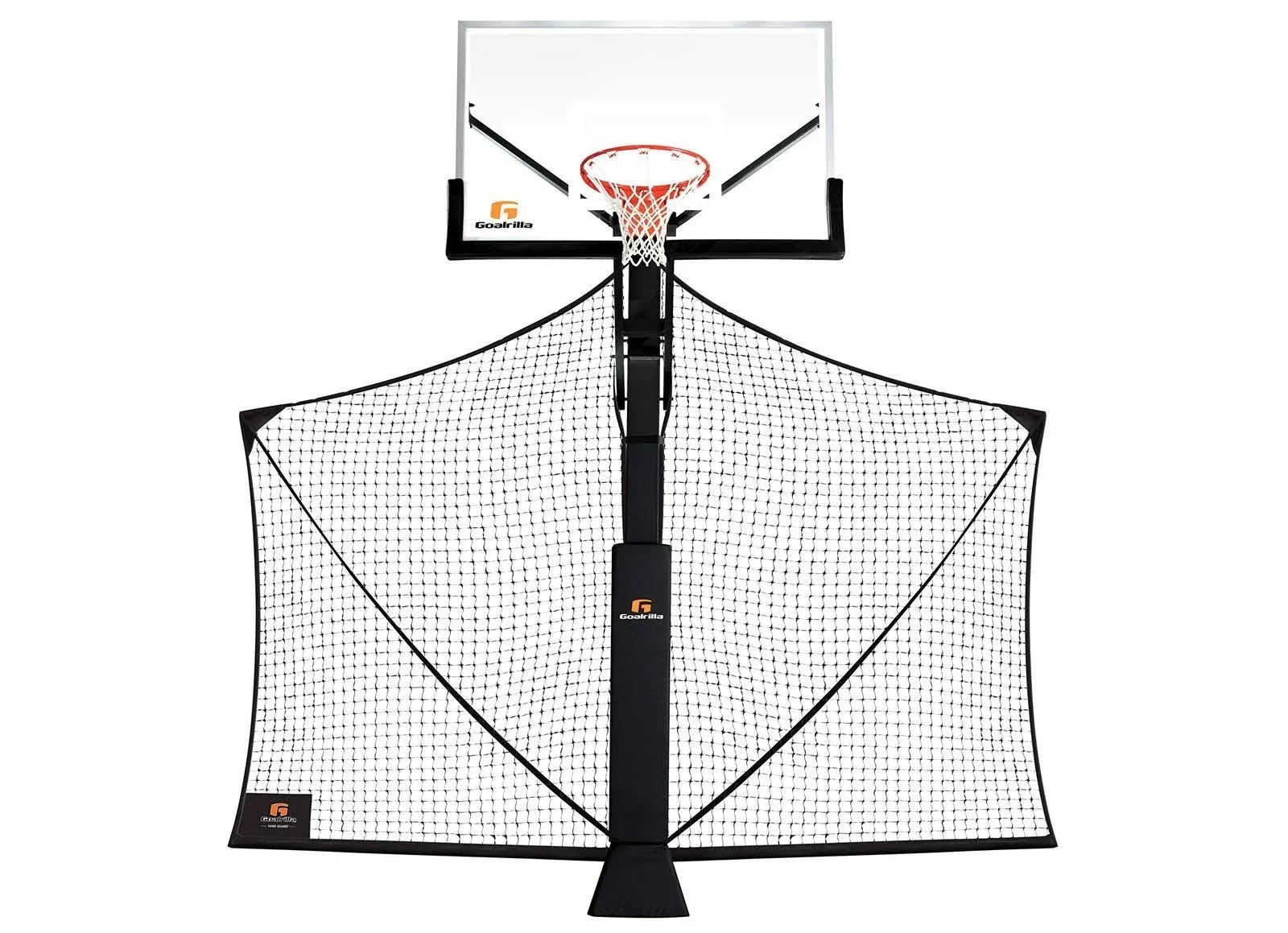 Basketball Yard Guard Easy Fold Defensive Net System Quickly Installs on Any  Ba