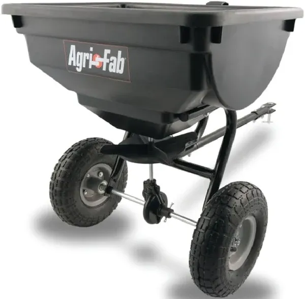 NEW IN BOX AGRI-FAB 45-0388 85LB BROADCAST PUSH LAWN YARD FERTILIZE SPREADER