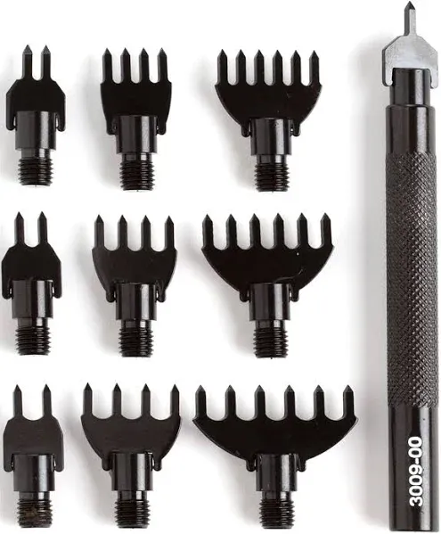 Tandy Leather Factory 3009-00 Diamond Hole Chisel Set